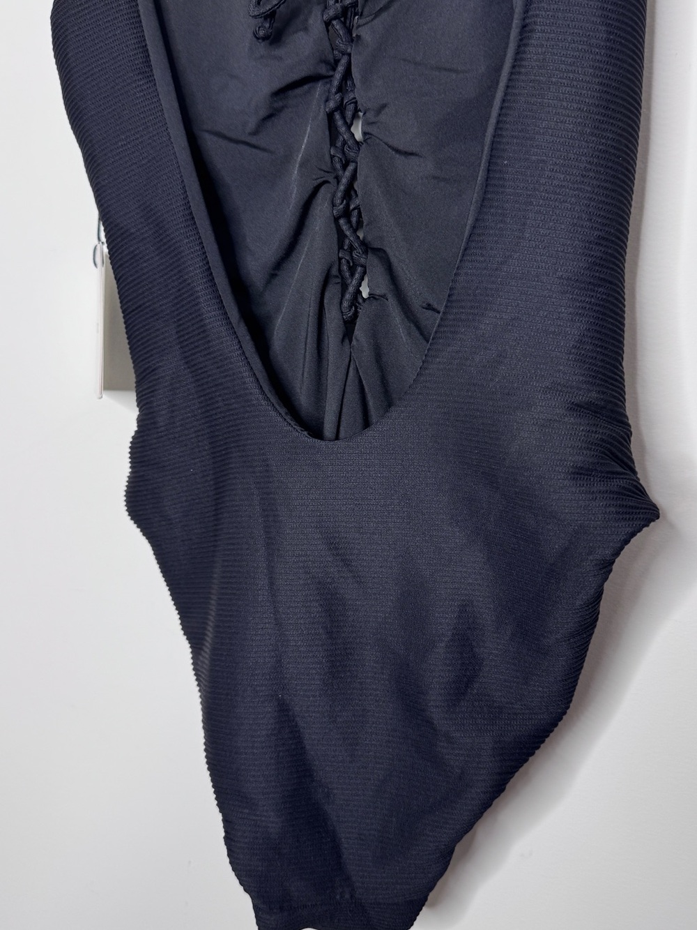 NWT Onia Textured Rib Bridget One-Piece Swimsuit Black XS - Picture 6 of 6